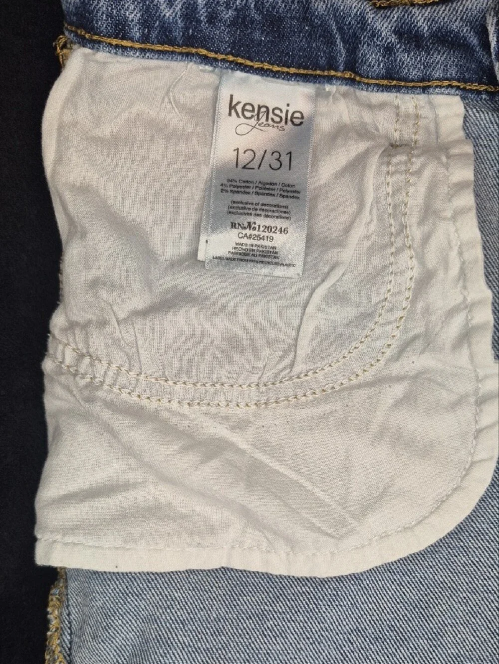 Kensie Light Blue Ankle Crop Slim Jeans